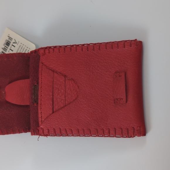 Free People Keychain Wallet with Concho Star NWT Red - Picture 4 of 4